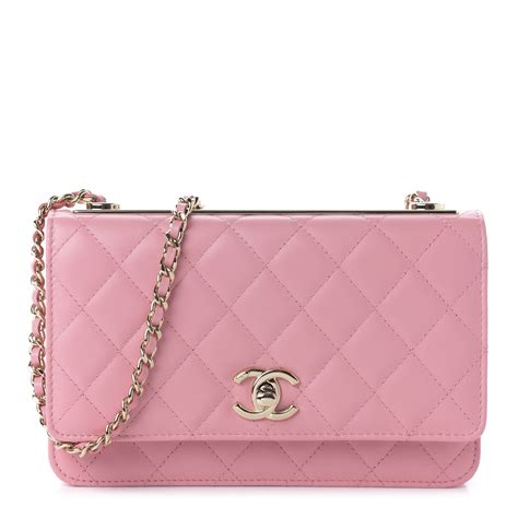 chanel trendy cc small pink|chanel trendy wallet on chain.